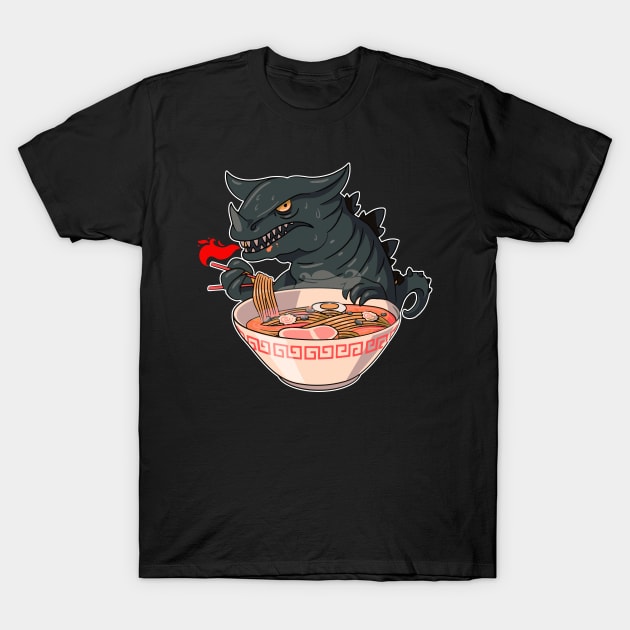 Kawaii Japanese Anime Soup Bowl Otaku Japan Fan Dragon Ramen T-Shirt by jodotodesign